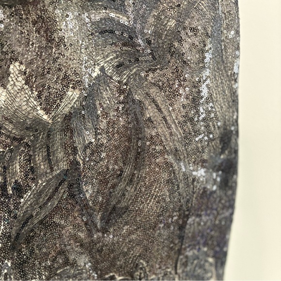 Julia Jordan Black & Nude Cocktail Dress Intricate Sequin Gorgeous Lace - Picture 6 of 16